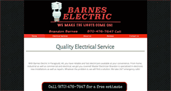 Desktop Screenshot of barneselectric.net